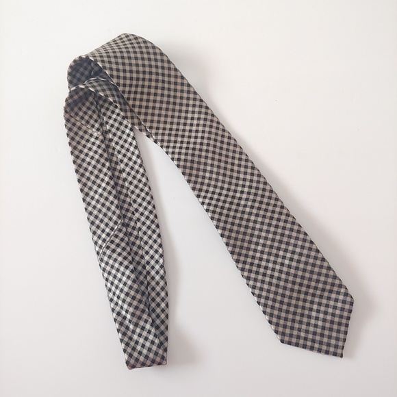 Michael Kors. Silk checked men's tie. - Picture 1 of 5